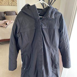 Women' Black North Face Parka XL